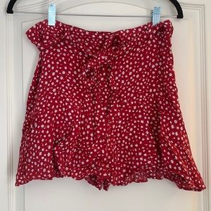 Zara floral mini skort